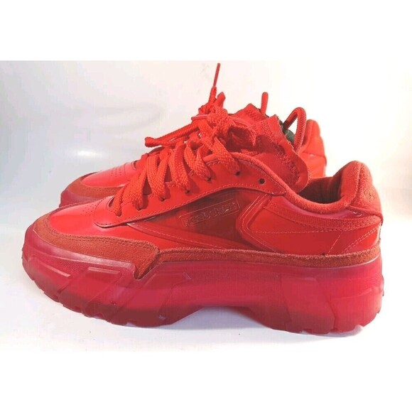 Cardi B X Reebok Shoes - REEBOK CLASSIC CARDI B X Sneakers Red Patent Leather Women Size 5